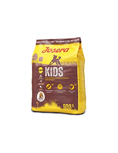 JOSERA Kids (5 x 900 g) | Junior | Premium Trockenfutter für wachsende Hunde | Geflügel & Reis | zur Aufzucht größerer Hunde ab der 6. Lebenswoche | weizenfrei | Hundefutter | 5er Pack