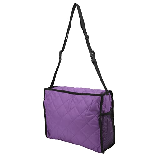 Wheelchair Backpack Bag,Wheelchair Hanging Storage Bag Wheelchair Bag Wheelchair Pouch Wheelchair Hanging Storage Bag Household Walker Accessories for Scooter Trolley (Purple)