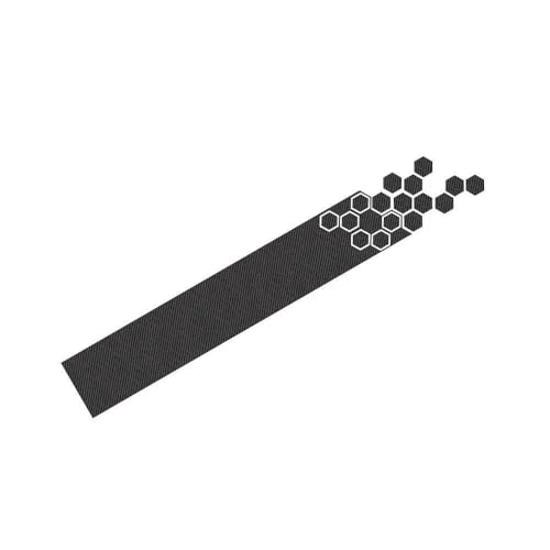 Autocollants de voiture en vinyle nid d'abeille carbone pour capot style course
