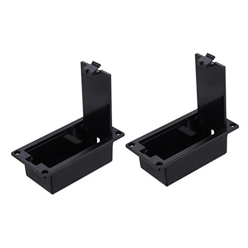 BESPORTBLE 2Pcs Battery Box for Guitar and Bass Active Pickup Durable Battery Compartment Compact Design for Easy Installation Replacement Case for Guitar Pickup Material