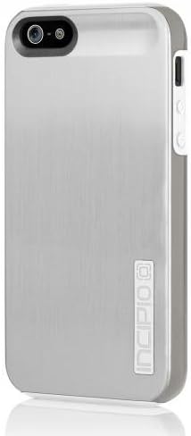 Incipio IPH-877 Dual Pro Shine for iPhone 5-1 Pack - Retail Packaging - Silver/White