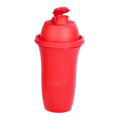 SIGNORA WARE Shake N Shake Mix-Fix Shaky Shaker 500 ml Verre mélangeur Rouge