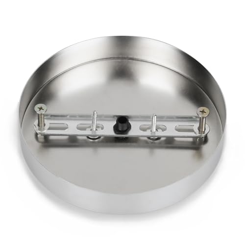 Image of Sangle Sopffy Pendant Light Canopy Kit, 4.7 Inches Ceiling Lighting Canopy Kit with All Mounting Hardware Modern Chandelier Ceiling Plate Cover for Pendant Lighting Fixtures (Silver, 4.7 inch)