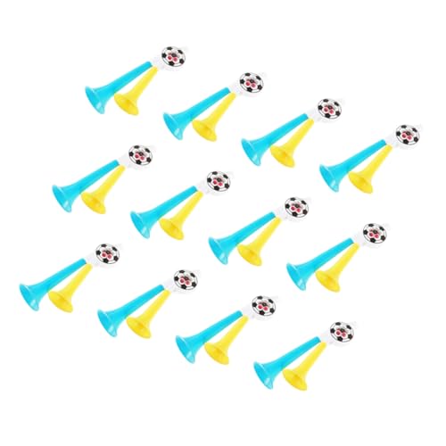 GOOHOCHY 12Pcs Handheld Trumpet for Fans Plastic Noisemakers for Football Events Parties and Cheering Props for Sports and Celebrations