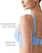 Wacoal Women's Sydney Sport Unlined Full Coverage Underwire Sports Bra, 855302, Bel Air Blue, 38D