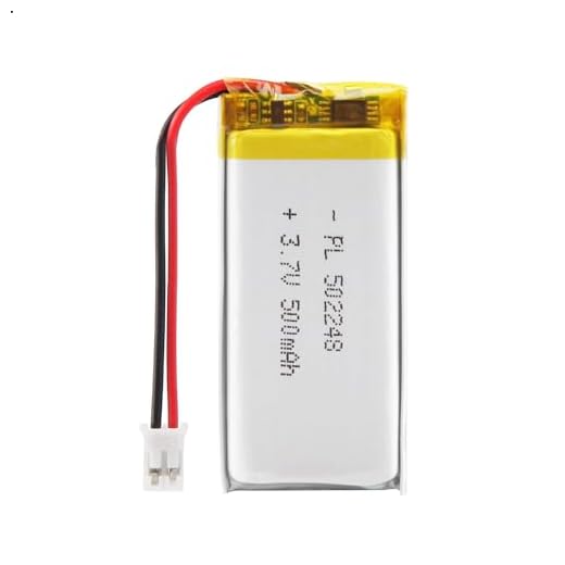 3.7V 500mAh Akku 502248 Lithium-Polymer-Ionen-Lithium-Ionen-Li-Po-Akku mit 2P-PH-Anschluss mit 2.0 mm Rastermaß