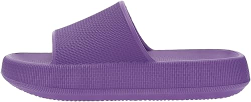 Image of BRONAX Cushioned Thick Sole Pillow Slippers for Women and Men Y10 | Cloud-Like Soft Sole, Foot Pain Relief, EVA Platform Sole, Indoor Outdoor Slides, Waterproof Shower Ready, Quick-Drying