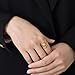 FUTIMELY Chunky Ball Statement Rings,14K Gold Irregular Triple Round Ball Open Ring Fashion Thick Double Ball Knuckle Rings Party Trendy Minimalist Jewelry (Two Ball-Gold)
