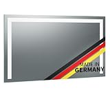 Spiegel ID Noera: LED Badspiegel mit Beleuchtung 160x70cm (Breite x Höhe) - nach Wunsch anpassen - Made in Germany - Modell: 2202501 - Lichtfarbe: warmweiß
