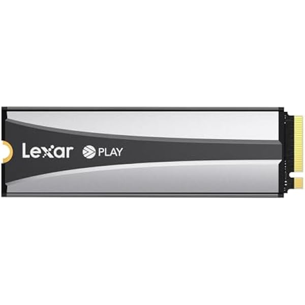 Lexar PLAY 2280 2TB SSD z radiatorem, PCle Gen 4x4 NVMe, idealny do PS5, prędkość do 7400 MB/s, wysokowydajny wewnętrzny dysk półprzewodnikowy, kompatybilny z Playstation 5
