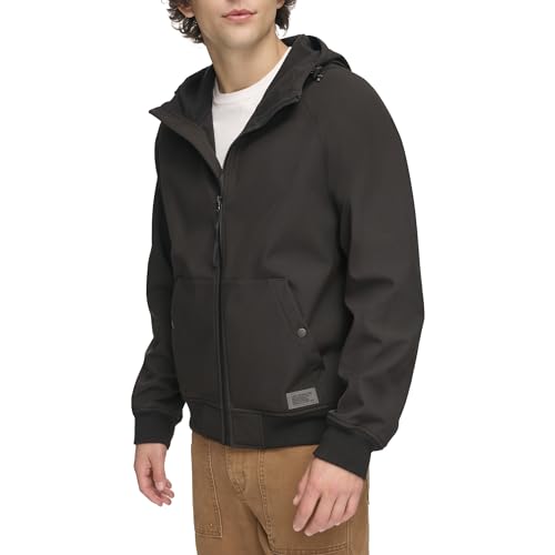 Image of Levi's Men's Hooded Water Resistant Softshell Bomber Jacket