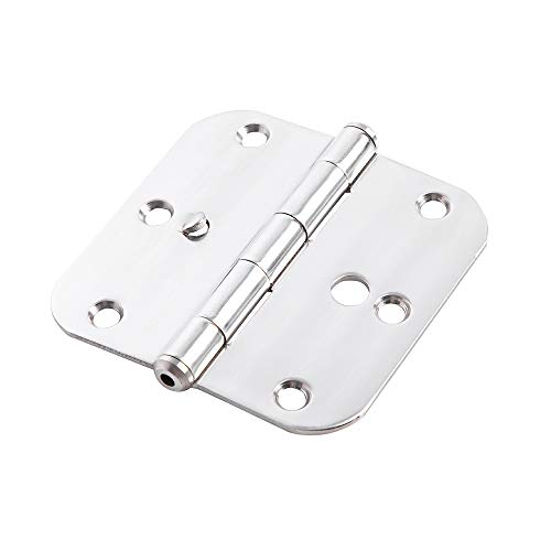 Home Master Hardware 3.5 In. X 3.5 In Stainless Steel Residential Door Hinge Interior Hinge With Screws 3-Pack #TOP1