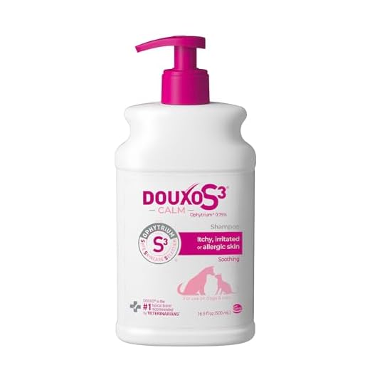 Douxo S3 Calm Shampoo 16.9 oz (500 mL) - for Dogs and Cats with Itchy Skin