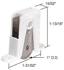 Screen Door Roller for Andersen Doors, 1" Diameter, Stainless Steel, Ball Bearing Center Groove, Spring Tension - Package
