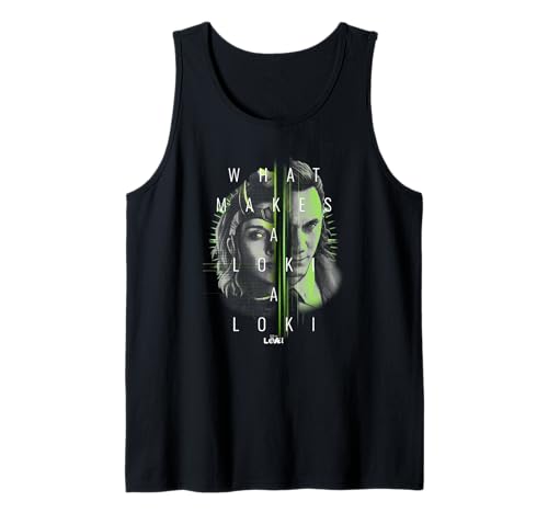 Camiseta de tirantes Loki Sylvie split face para lucir en eventos geek