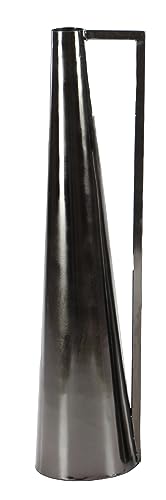 Deco 79 57430 Metal Vase, Black