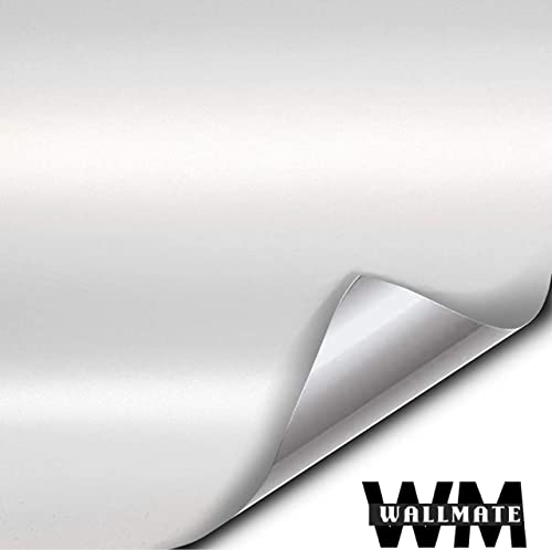 Image of WALLMATE Carbon & Matellic Wrap Sheet Roll Film Sticker Decal Waterproof Car Styling Wrap Auto Vehicle Accessories(12x48 Inch,Silver Metallic)
