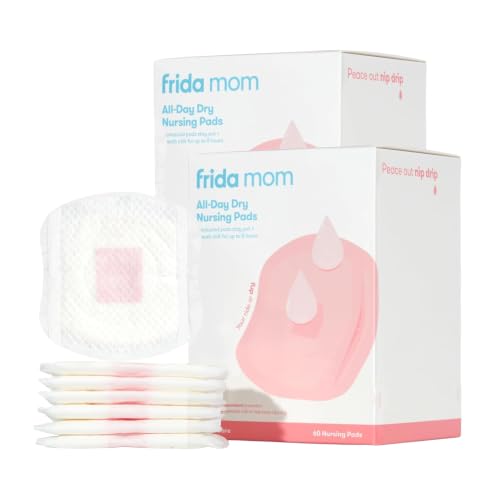 Frida Mom Nursing Pads, Disposable Nursing Pads with Ultra Absorbency, and Soft Texture, Breastfeeding Essentials, 60ct (Pack of 2) - image 1