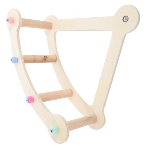 Toddmomy Bird Cage Swing Toy for Parrots Engaging Ladder Perch and Rotating Climbing Accessory for Enhanced Wellbeing and Active Playtime Bird Cages