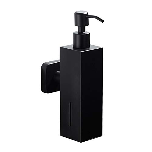Preisvergleich Produktbild Spülarmatur Waschbecken Geschirrbrause Zugstange Spülarmaturen Handseifenspender_304 Manueller Schwarzer Seifenspender Shampoo Badflasche Toilettenbox