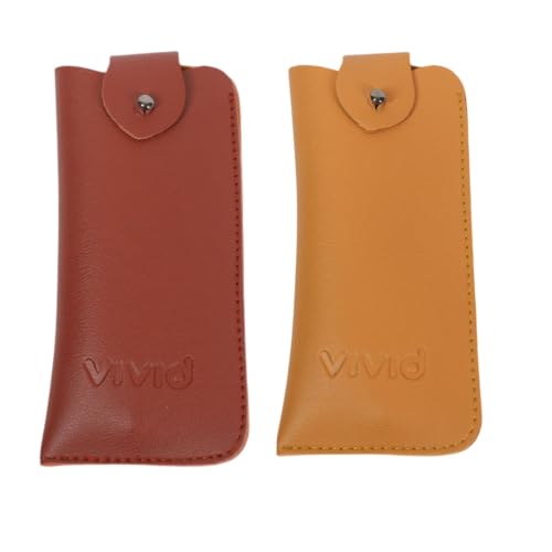 Image of Unisex Specs Snap Button Eyewear Dabbi Artificial Leather Soft Case Cover