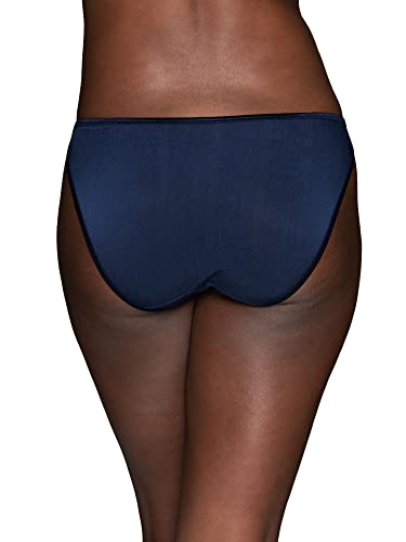 Vanity Fair Women's Illumination String Bikini Panties, Silky Stretch & Satin Trim, Ghost Navy, 8 #TOP5