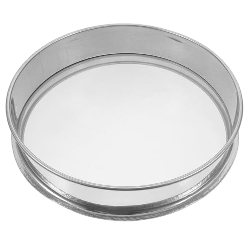 Parliky Filtro Cerámico Redondo de Acero Inoxidable 25 CM Malla Fina 100 para Alfarería y Esmaltes Cedazo Metálico Artesanal para Filtración de Arcilla y Pintura en Talleres de Cerámica