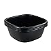 Qskely 3-Pack 12 Quart Black Dish Pan/Wash Basin, F