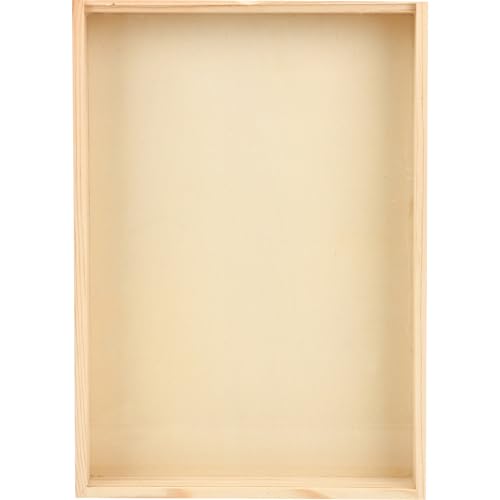 Boîte à spécimens cadre rectangulaire grand volume rangement insectes et vitrine bijoux bois