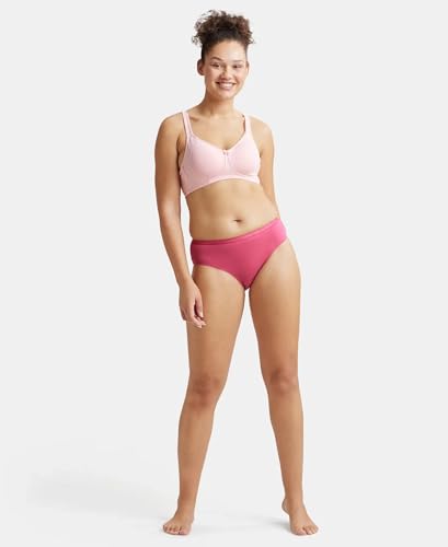 Image of Jockey ES24 Plus Size Bra | Wirefree | Non Padded | Full Coverage with Plush Lining Cup| Super Combed Cotton Elastane Fabric
