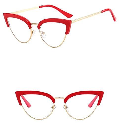Gafas transparentes mujer montura retro para look de oficina y diario estilo cat eye