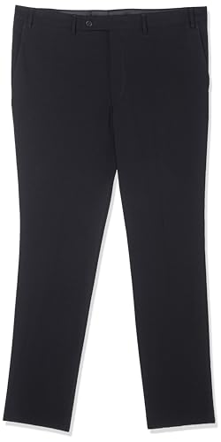 DKNY Men's Modern Fit High Performance Separates Suit Pants, Black Solid, 38W x 34L
