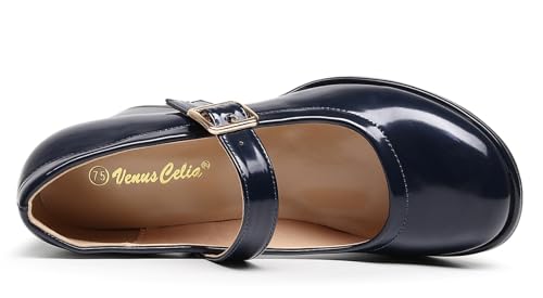 Image of VenusCelia Women's Mary Jane Pump Heeled Shoe
