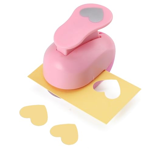 HAUSTGO 1 Inch Heart Punch Heart Shaped Hole Punch for Weddings Scrapbooking Card Making Junk Journaling and Homemade Confetti