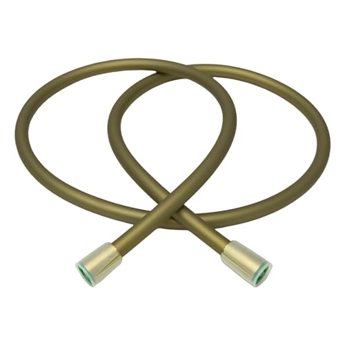 Manguera De Ducha Manguera de ducha de 1,5 m/1,75 m, súper flexible, antitorsión, tubo de baño largo, tubería de plomería(Gold,175cm)