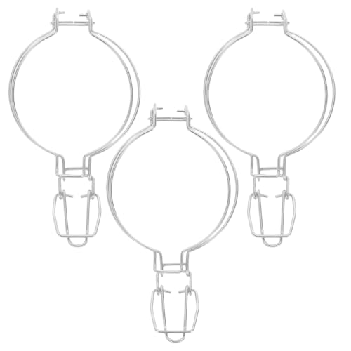 3 abrazaderas de alambre versátiles para tarros de vidrio de boca ancha y accesorios portátiles de almacenamiento de alimentos para cocina y uso al aire libre