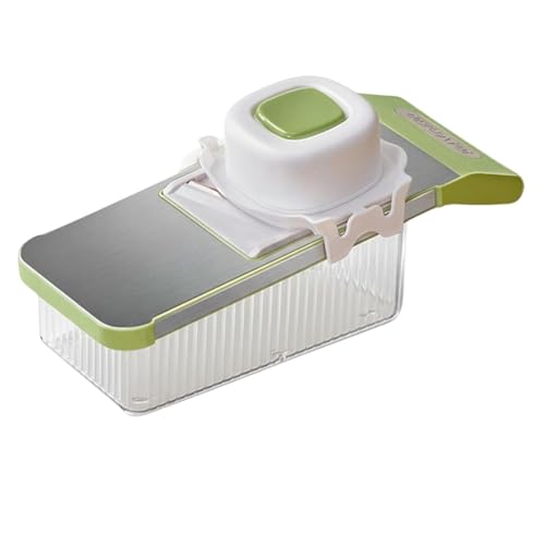 WJnflQN Cortador de | 6 En 1 Multifuncional Portátil Ajustable Con Recipiente - Cortador Rallador De Verduras,para Jengibre Zanahoria Tomate Ensalada Fruta Cocina Hogar Cocinar y Hornear