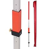 Scala in mm, altezza massima 2,40 m e ± 50 cm per misurare la differenza di altezza, l'altro lato è scala piedi, altezza massima