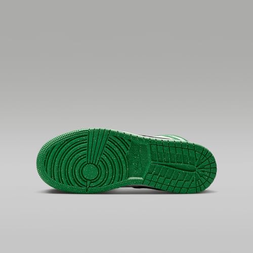 Air Jordan 1 Mid SE Big Kids' Shoes (HF3200-300, Pine Green/Black/Team Orange/Sail)2