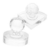 OATIPHO Lidschatten-Werkzeug, DIY, 2 Stück, Größe 30 mm und 59 mm, Acryl, transparent, zum Pressen von Puder, professionelles Make-up für den persönlichen Gebrauch und Lidschatten-Paletten