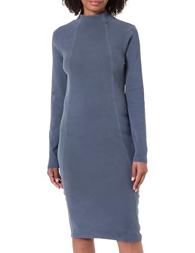 Vestidos | G-Star 8721136008785 Vestido De Mujer Lavado Slim Rib Wmn, Azul Osaka Blue Gd D27164-E127-H193, Xxl