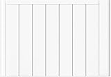 MYLEK Ceramic Radiator Panel Heater Electric with WIFI Smart APP or Programmable Digital Display 2000w, Triac Thermostat, White Aluminium Wall Mounted or Freestanding, Bathroom Energy Efficient (2KW)