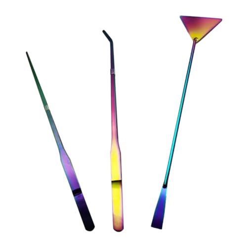 VANZACK Stainless Steel Aquarium Clip Set Fish Tank Cleaning Tools Water Plants Tweezer Spatula Kit