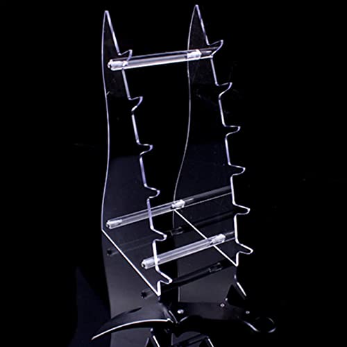 Bebi Porte-emporte-pièce en Acrylique Transparent - Porte-emporte-pièce en Acrylique Pratique avec Support à Six Niveaux - Porte-Cutter Acrylique Transparent pour Bureaux Salons Bars Salles de Jeux