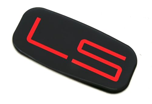 Image of 2pcs New LS Cab Emblems 3D Badge Logo Roof Pillar Replacement for 99-07 Pickup Truck SUV 15036135 (Red)