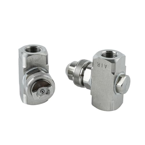 Boquilla atomizadora de aire inoxidable External Mixing Flat 3