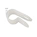 Alamic Cable Clamp R-Type Cable Clip Wire Clamp 1/4-inch Nylon Screw Mounting Cord Fastener Clips with Screws for Wire Management - White - 50 Pcs