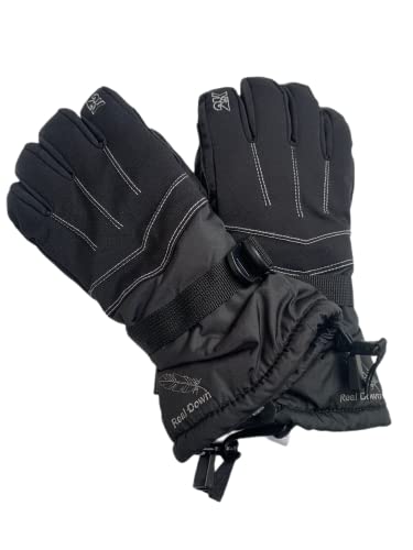 Gants d'hiver 2 K pour Neeve, ski, Snowboard, moufles unisexes d'hiver, montagne (M, noir, 3G1051) Cover