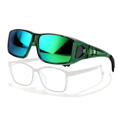 LVIOE Wrap Around Polarized Sunglasses for Glasses