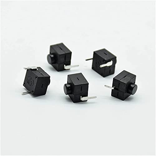 Micro interrupteurs de rechange pour domotique | Bouton tactile autobloquant 8mm noir x5